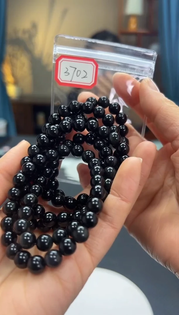 未镶嵌黑曜岩手串黑曜石手串3072 多样性发一件