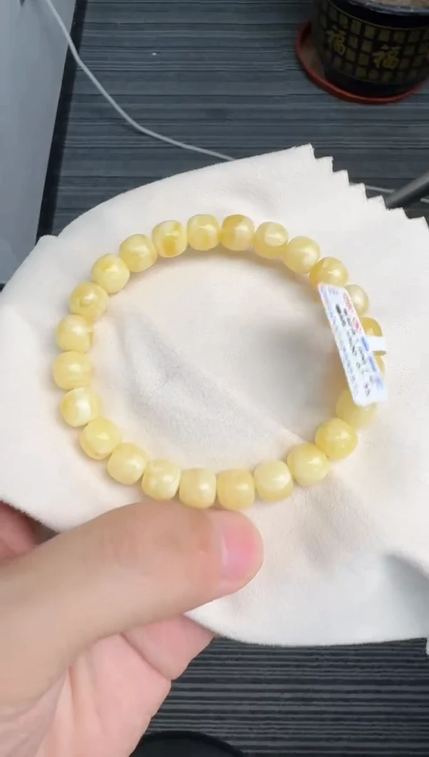 未镶嵌蜜蜡手串蜜蜡手串有瑕疵