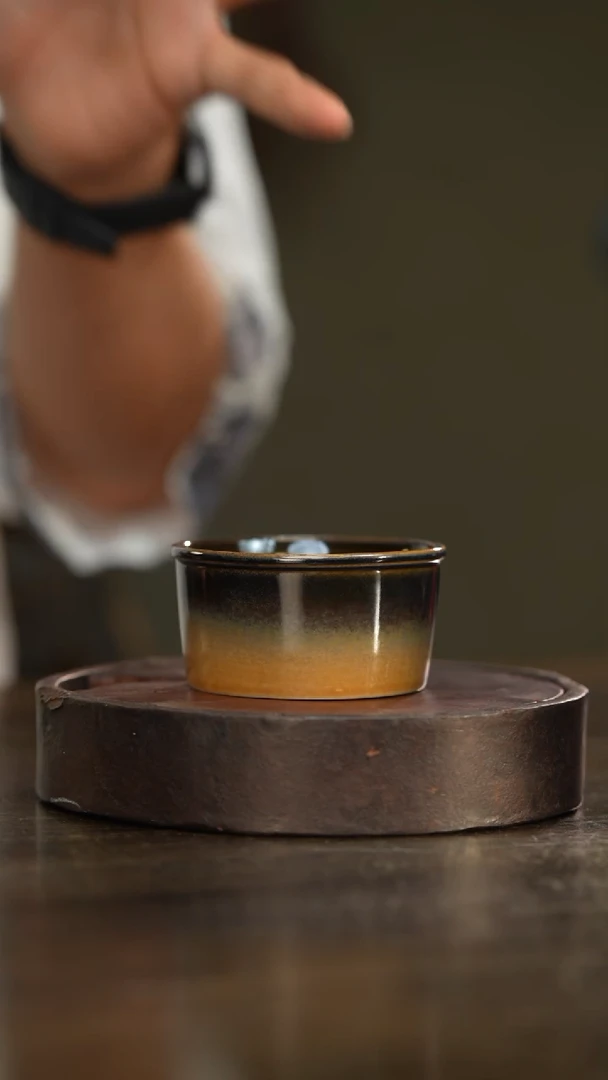 4柴房陶瓷柴烧大容量普洱杯