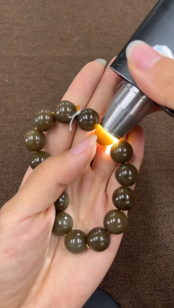 手串未镶嵌和田玉A214纯天然且莫糖卡14