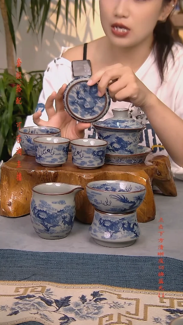 简装家用款7件套 老陶泥开片纹陶瓷茶具