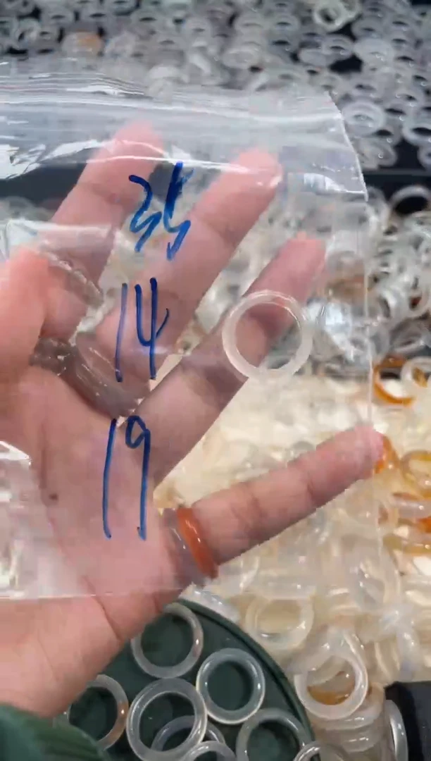 玛瑙/玉髓戒圈未镶嵌35