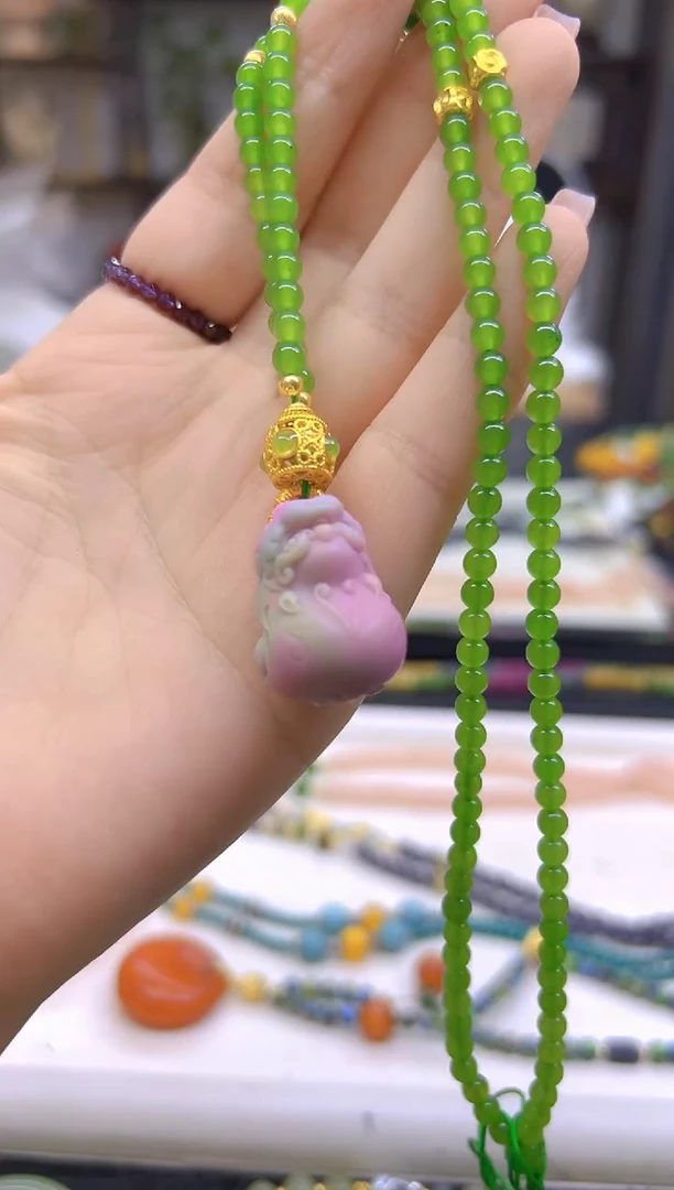 玛瑙/玉髓毛衣链未镶嵌DIY款M601