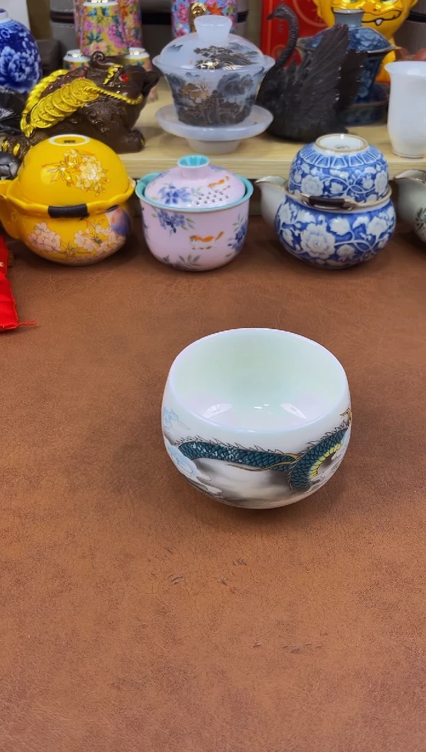 陶瓷茶具摆件旅行套组