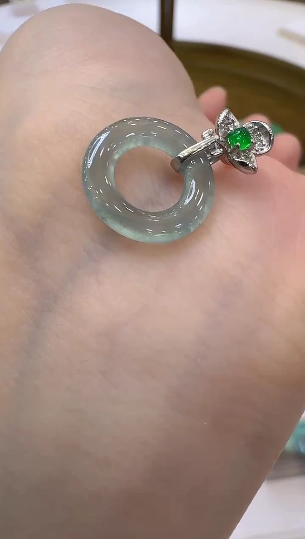 翡翠银S925镶嵌吊坠(不含链)多样性团购发一件