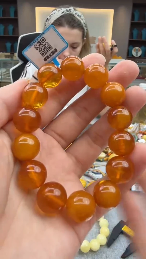 手链琥珀未镶嵌388秒拍号 假一罚三