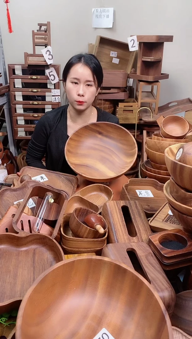 木 南美胡桃木大碗30*10cm