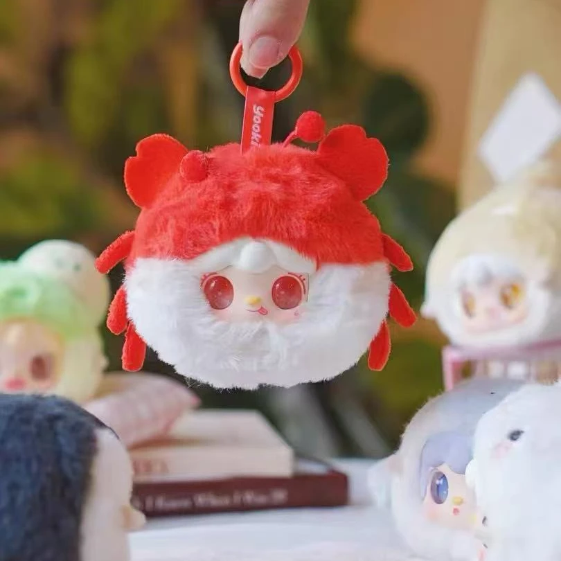 【拆盒】氧氧yooki六代毛绒盲盒mini海洋宝宝可爱毛绒挂件