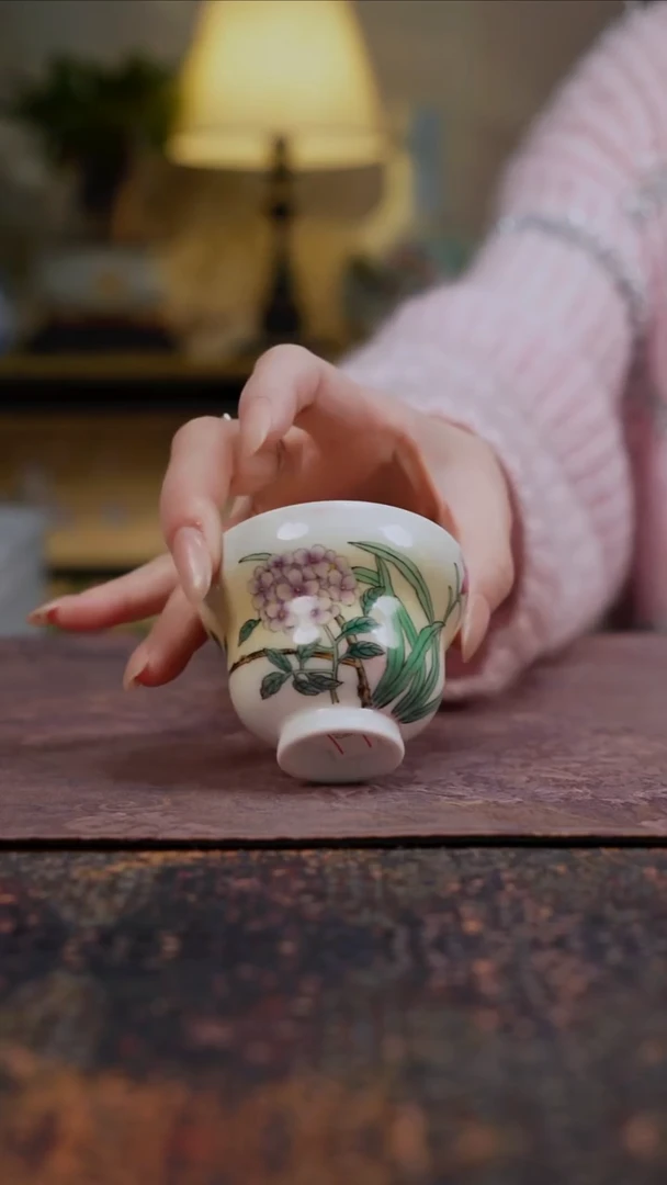 杯景德镇陶瓷杯碗柴烧多人