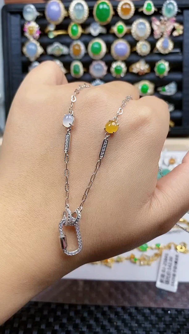 银S925镶嵌戒指翡翠97