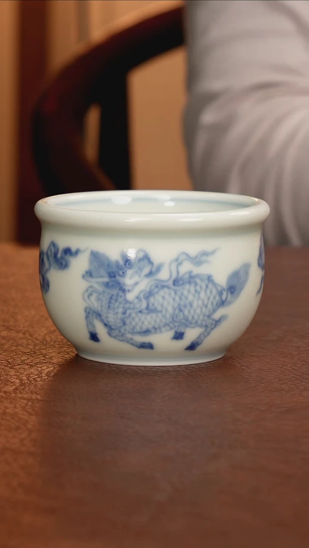 景德镇瓷器，青花瓷手绘茶具