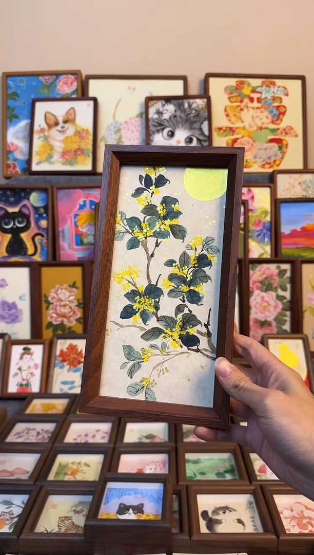 木双层款桂花带框