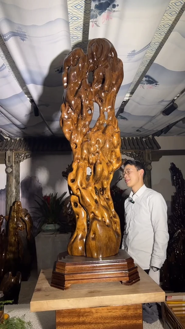 【闪购商品】金丝楠金丝楠小叶桢楠摆件142-45-35