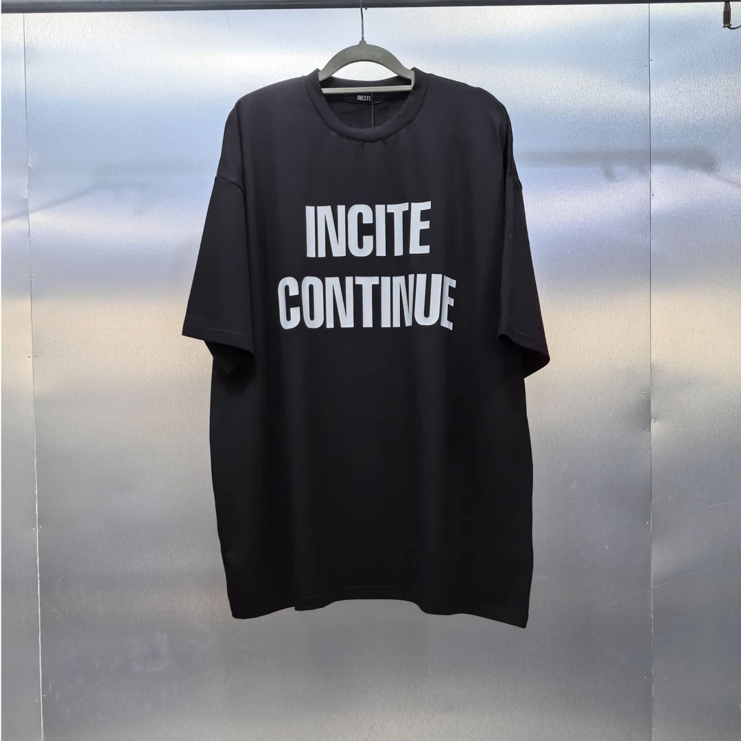 K01-31408-INC夏季正面经典印花时尚圆领半袖