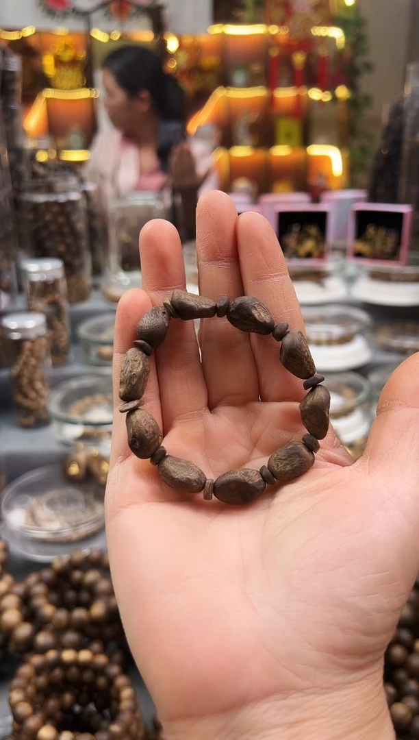 沉香手串未****师棋楠沉水树丁单圈