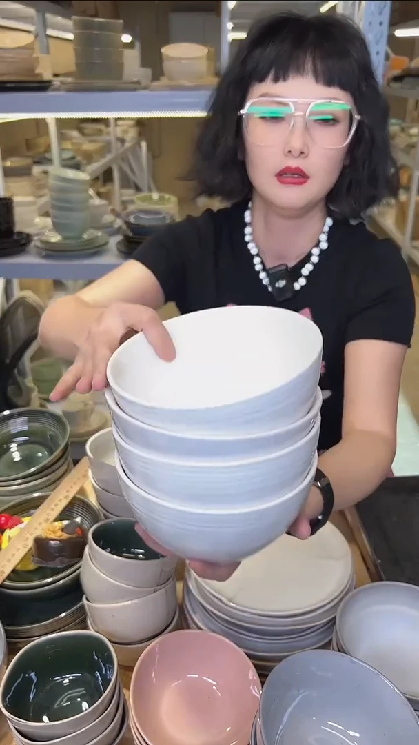 瓷212外贸尾货高温釉下彩陶瓷餐具默认微瑕