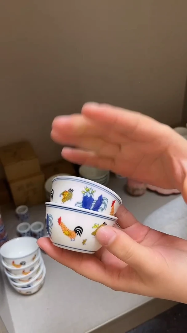 景德镇高温瓷小鸡缸杯