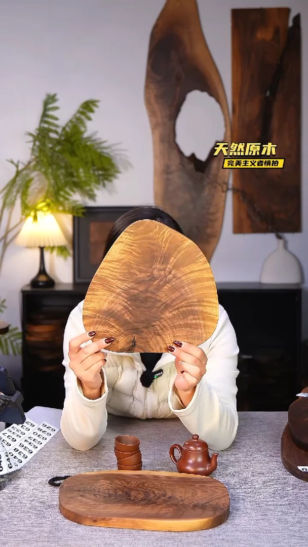 木北美黑胡桃原木.干裂疤结不属于商品质量问题完美主义者慎拍