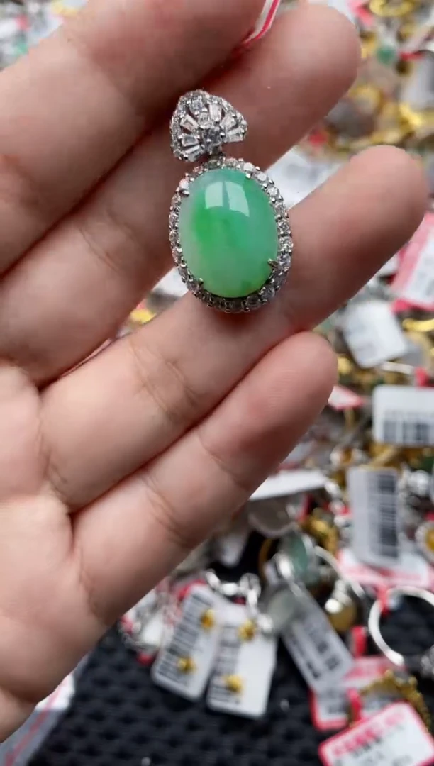 【闪购商品】翡翠戒指银S925镶嵌222222---3