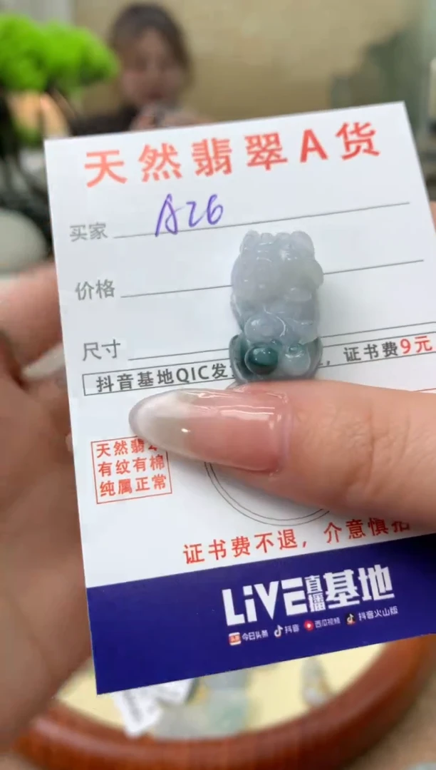 【闪购商品】翡翠颈饰未镶嵌天然A货翡翠挂件