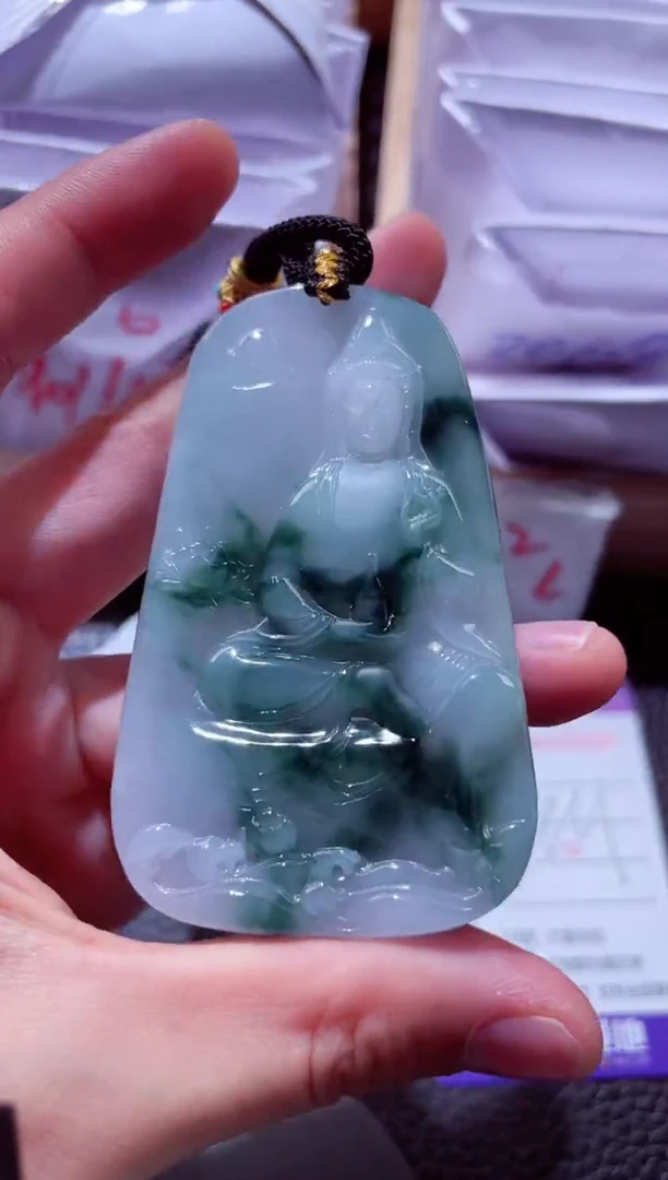 颈饰未镶嵌翡翠00001929素衣观音