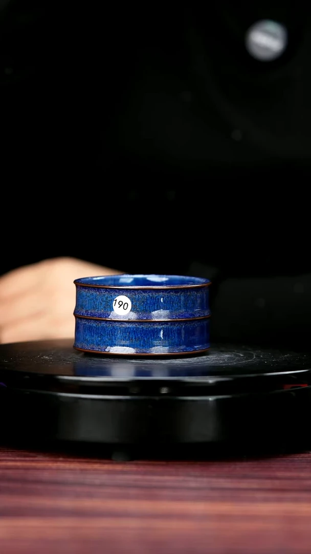 壶190#崔小宁一级品原矿钧瓷竹节杯