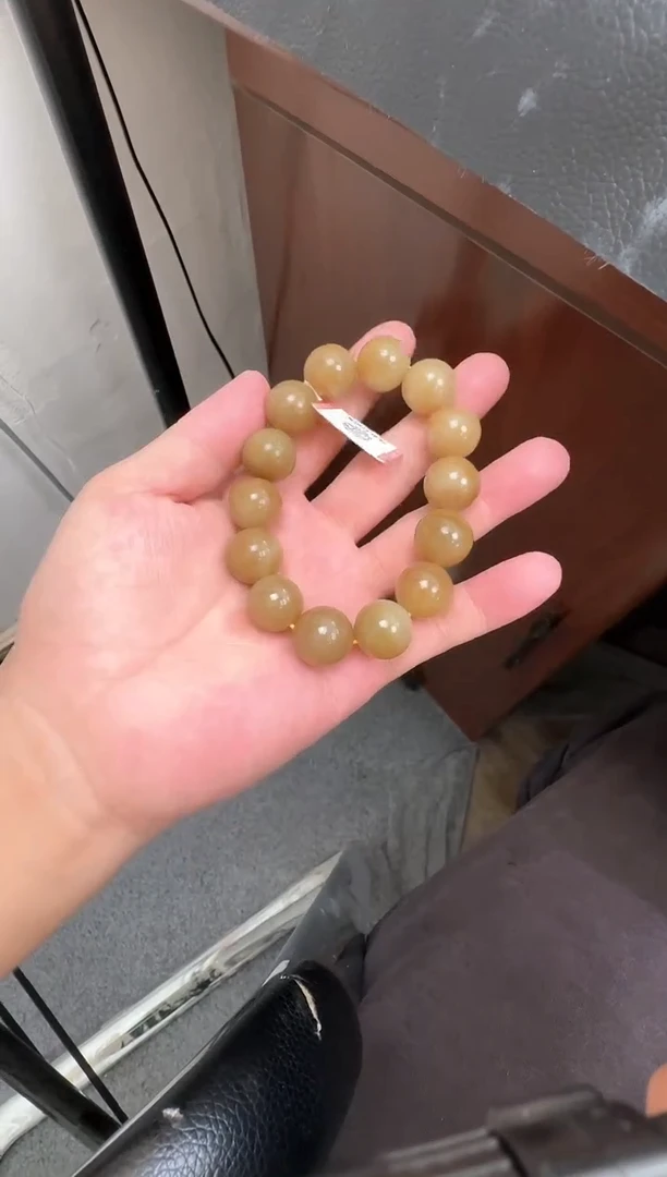 手串未镶嵌和田玉金山糖串卡16（产地直发）