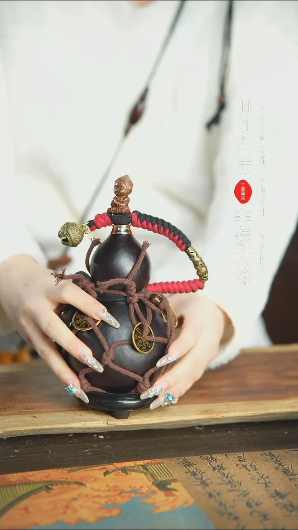 【闪购商品】128号精品大漆酒葫芦防腐防渗装水茶酒3