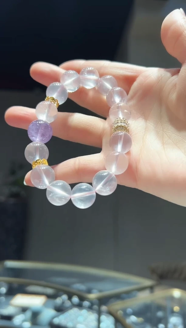 【闪购商品】水晶手链未镶嵌4】有天然纹裂