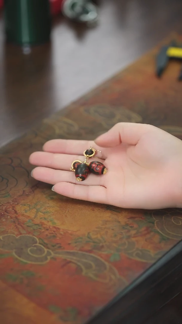 【闪购商品】玛瑙/玉髓耳环未镶嵌宝瓶玛瑙