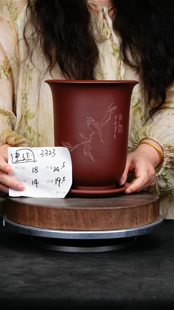 紫砂花盆3323+z紫砂花盆