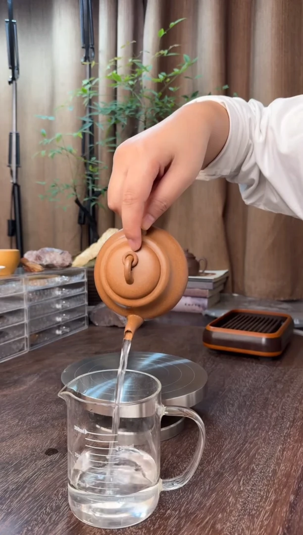 茶杯紫砂福禄-精工半手（老宕口桃花泥）容量：190CC“预定-15天发货”