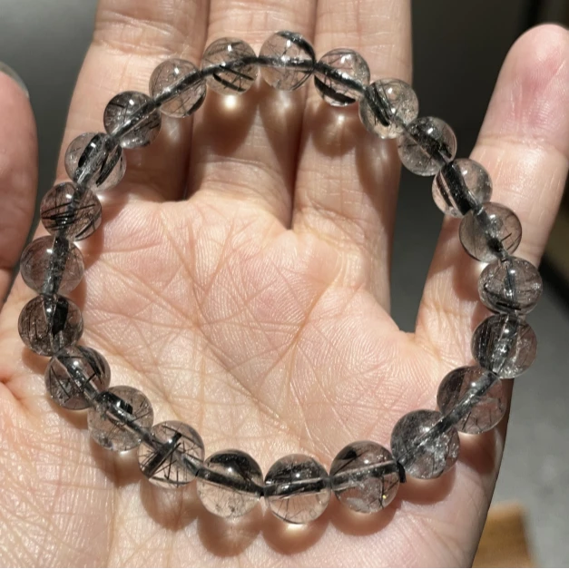 天然水晶 黑发晶手串 多样性发货XS000041SJ xskw