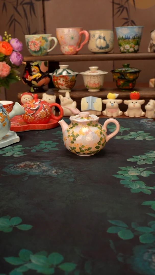 石一  桂花小兔壶