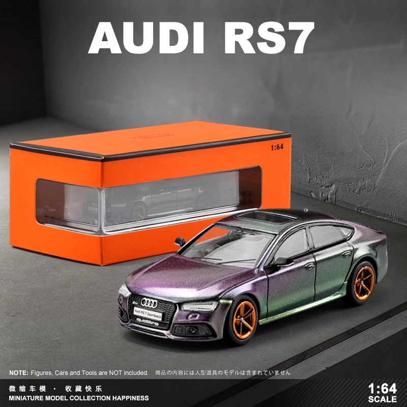 GCD 1比64奥迪RS7车模精品小比例轿车模型汽车模型桌面收藏摆件