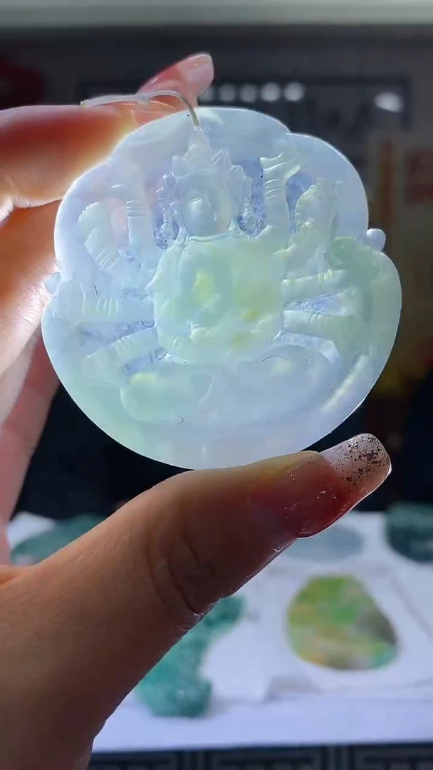 【闪购商品】定制翡翠未镶嵌18/0121/W/观音