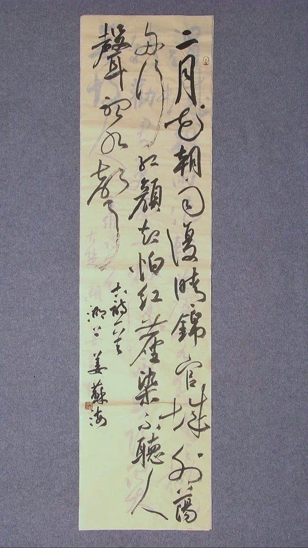书法姜苏海 江苏涟水138*34四平尺