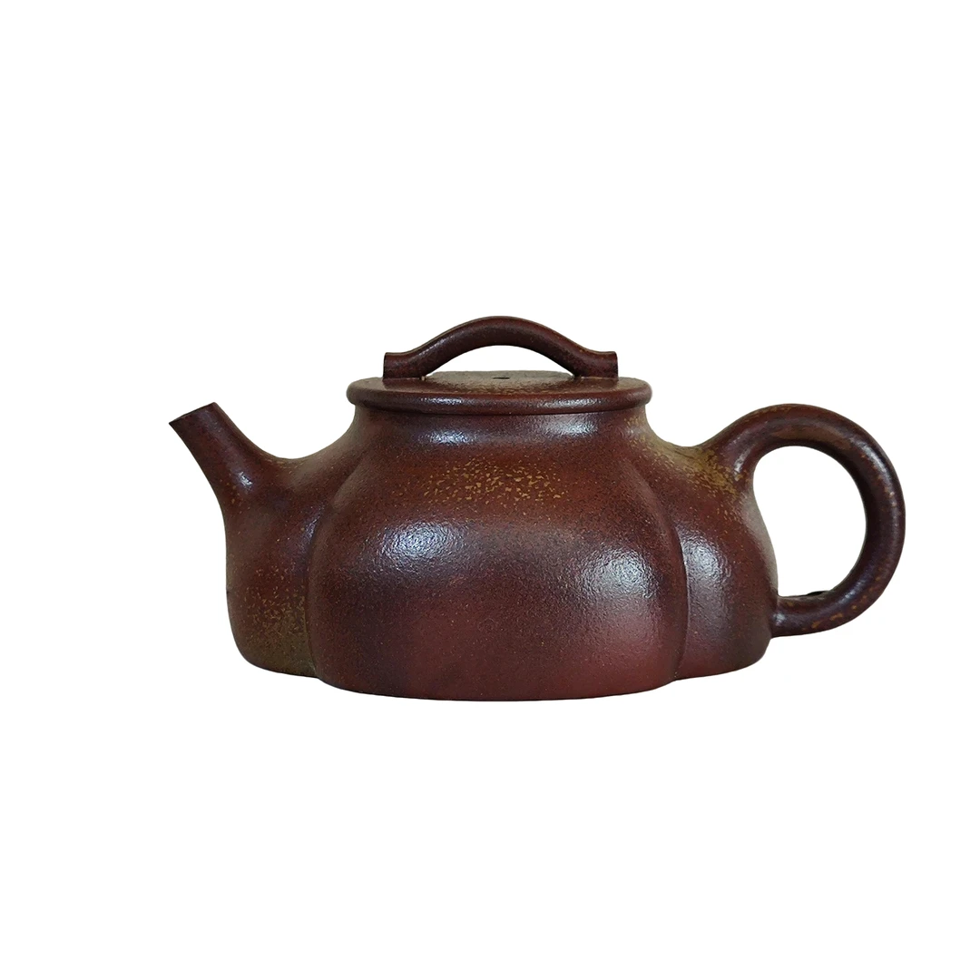 紫砂壶柴烧~盛世海棠/160ml底槽青家用泡茶功夫茶具精美小品壶