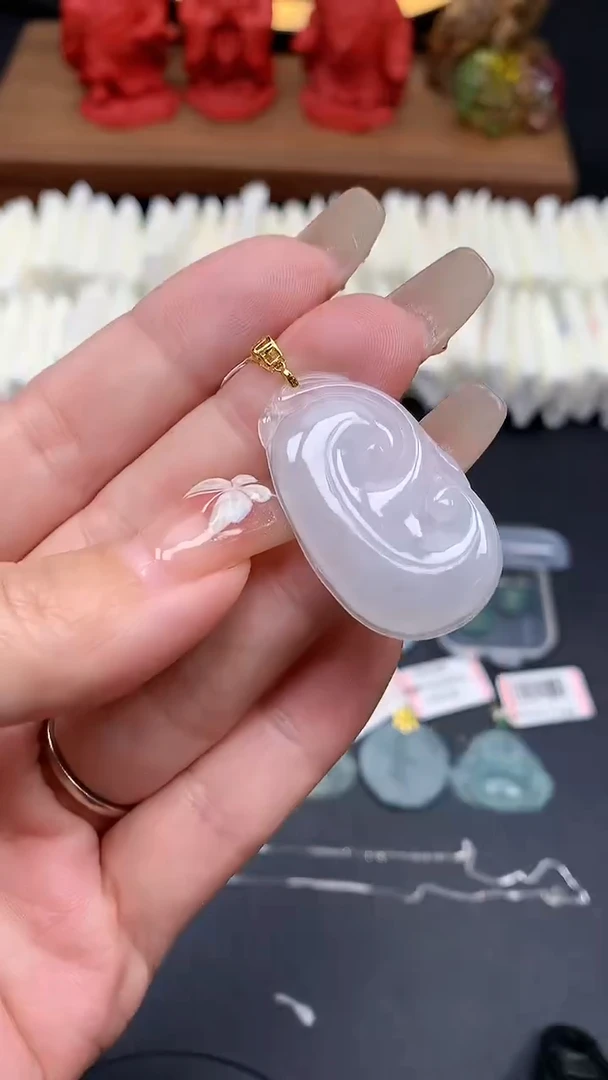 【闪购商品】翡翠吊坠(不含链)18K金镶嵌MS151088