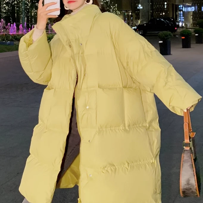 2024新款冬季中长款羽绒服时尚女宽松加厚休闲外套冬款保暖上衣27