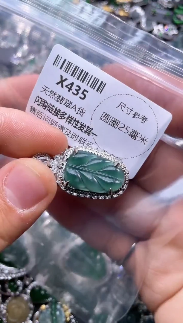 【闪购商品】翡翠颈饰未镶嵌X435吊坠