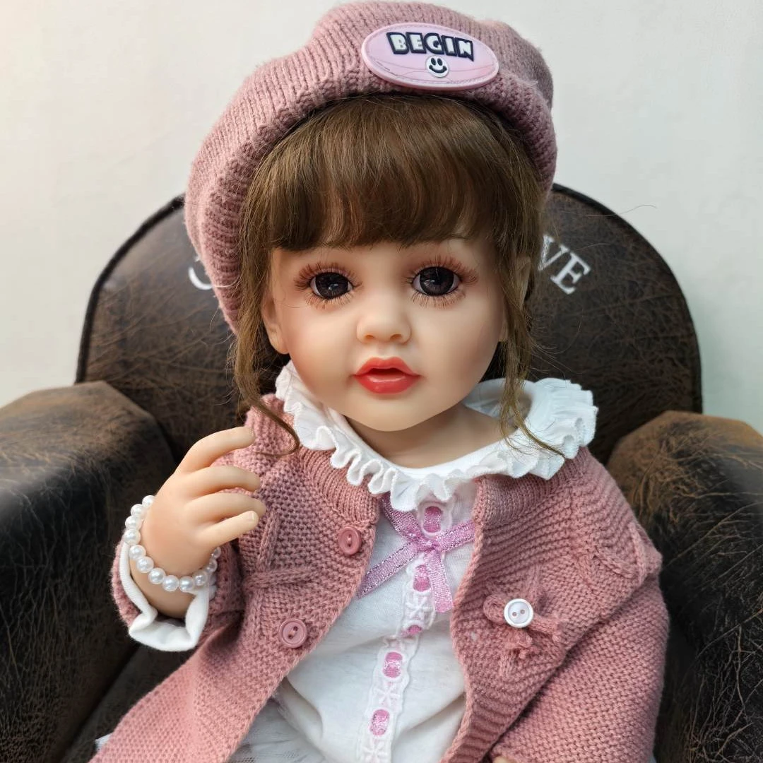 植入发对话+学舌全搪胶仿真娃娃玩具过家家陪伴礼物