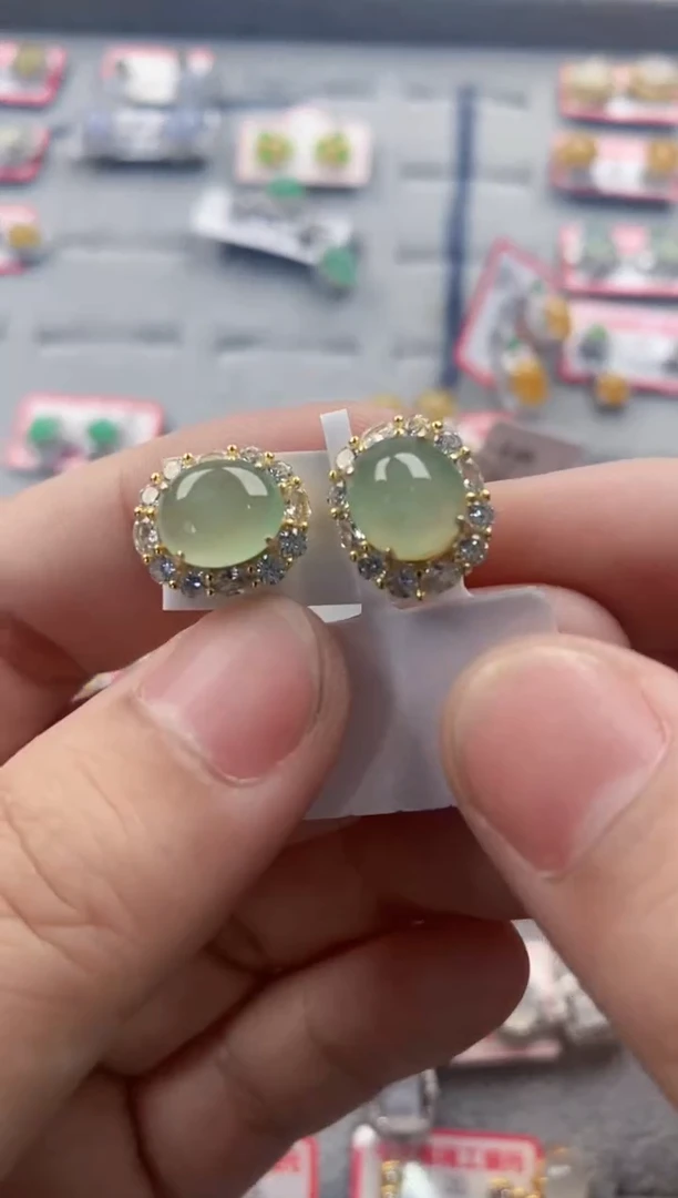 银S925镶嵌戒指翡翠444    7