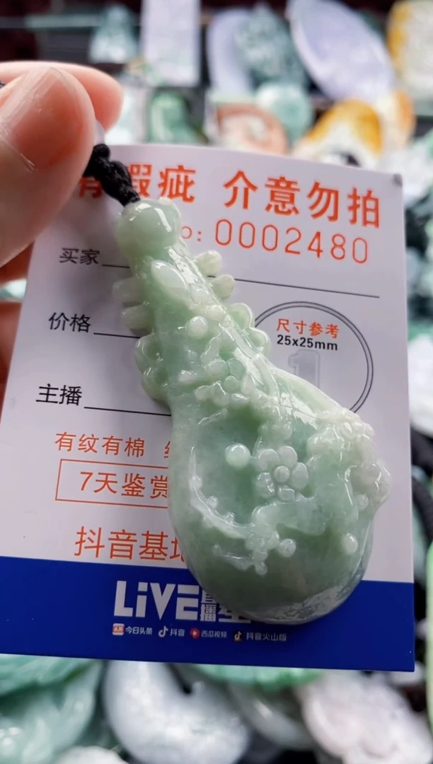 翡翠未镶嵌吊坠(不含链)1