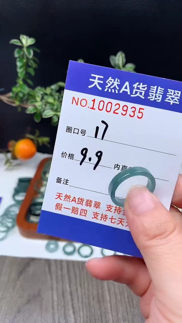 未镶嵌戒指翡翠17#