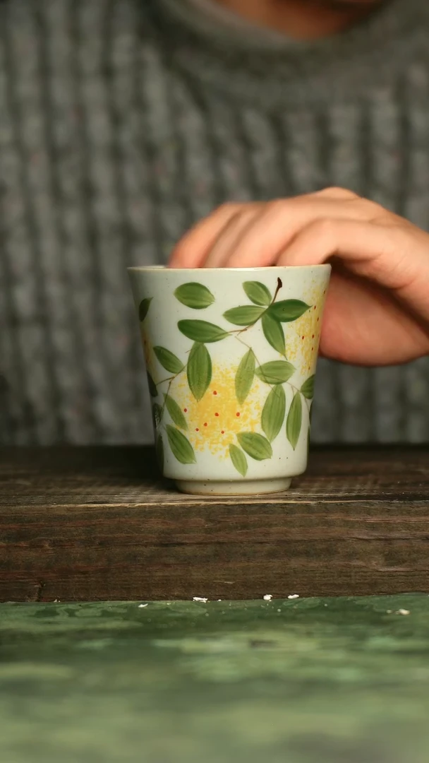 陶瓷青诗集手工手绘瓷器