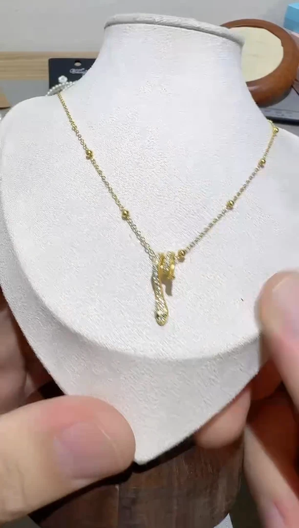 坠链均925银合成立方氧化锆B75