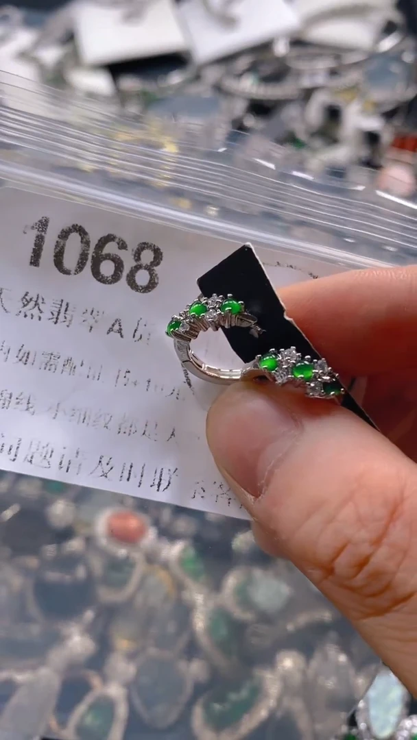 翡翠未镶嵌吊坠(不含链)1068