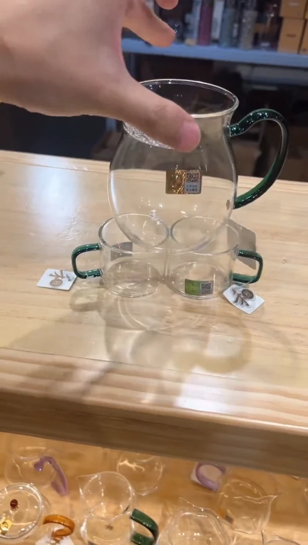 禾器-观禄煮茶器-墨绿色+清禾杯墨绿2只