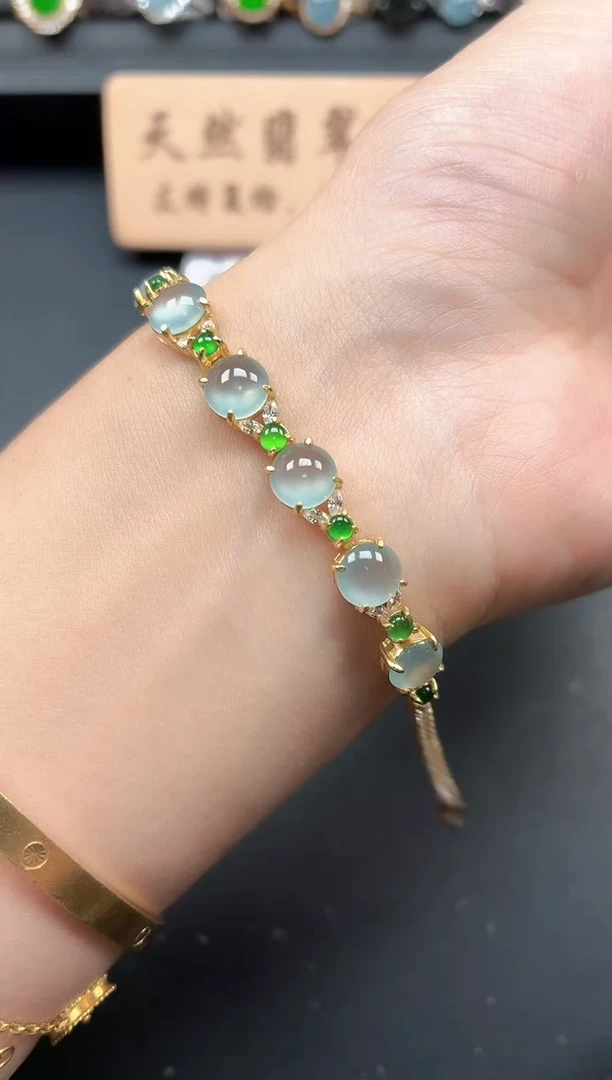 银S925镶嵌戒指翡翠111